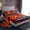 Orange Deepblue, variant on jejeloiu Green Football City Twin Sheet Sets,Rugby Ball Games Bedding For Boys Teens 3-Piece