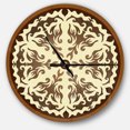 thumbnail image 1 of DesignArt Orienta Mandala Chocolat Grande Horloge Murale, 1 of 2