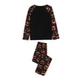 thumbnail image 2 of Halloween Pajamas Family Pajamas Set Matching Sleepwear Glow In The Dark Ghost Print Tops + Pants Set, 2 of 5