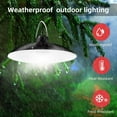 thumbnail image 3 of Rosnek 1/4 Head Solar Pendant Light LED Shed Light Porch Light Waterproof with Auto ON/OFF Lighting Sensor for Garden Yard Patio Balcony Home Landscape, 3 of 9