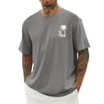thumbnail image 1 of T-shirt à Manches Courtes Imprimé Graphique Décontracté Col Rond pour Usage Quotidien Hommes T-Shirt Confortable Quotidien T-Shirt Graphique Polyvalent pour Printemps et Été, 1 of 4