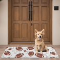 thumbnail image 4 of Football Star White Pattern Washable Non Slip Indoor Door Mat, Decorative Entry Rug for Entrance, Bedroom, Kitchen, Bathroom, 16"x47", 4 of 6