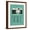 Brown Frame, variant on Art.com Smile Retro Camera Art Print, White Frame Wall Art, 17" x 21"