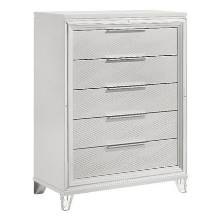 Marmore 5-drawer Bedroom Chest of Drawers White