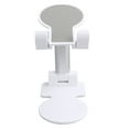 thumbnail image 1 of KAKOWELY 1PC Telescopic Mobile Phone Bracket Folding Desktop Phone Holder Creative Phone Tablet Stand Metal Desktop Phone Storage Rack for Phone Tablet Use (White),4.72X"X4.72"X2.95", 1 of 4