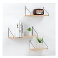 thumbnail image 3 of EASTIN Floating Shelves Wall Mounted Wooden Floating Shelves,Wall Mounted Shelf for Bedroom Living Room Bathroom Kitchen, 3 of 5