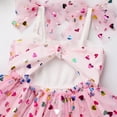thumbnail image 6 of IBTOM CASTLE Baby Girls Tutu Dress Summer Sleeveless Backless Princess Birthday Party Dresses Sequin Ruffle Tulle Bowknot Sundress 3-4 Years Pink Sequins Heart, 6 of 8