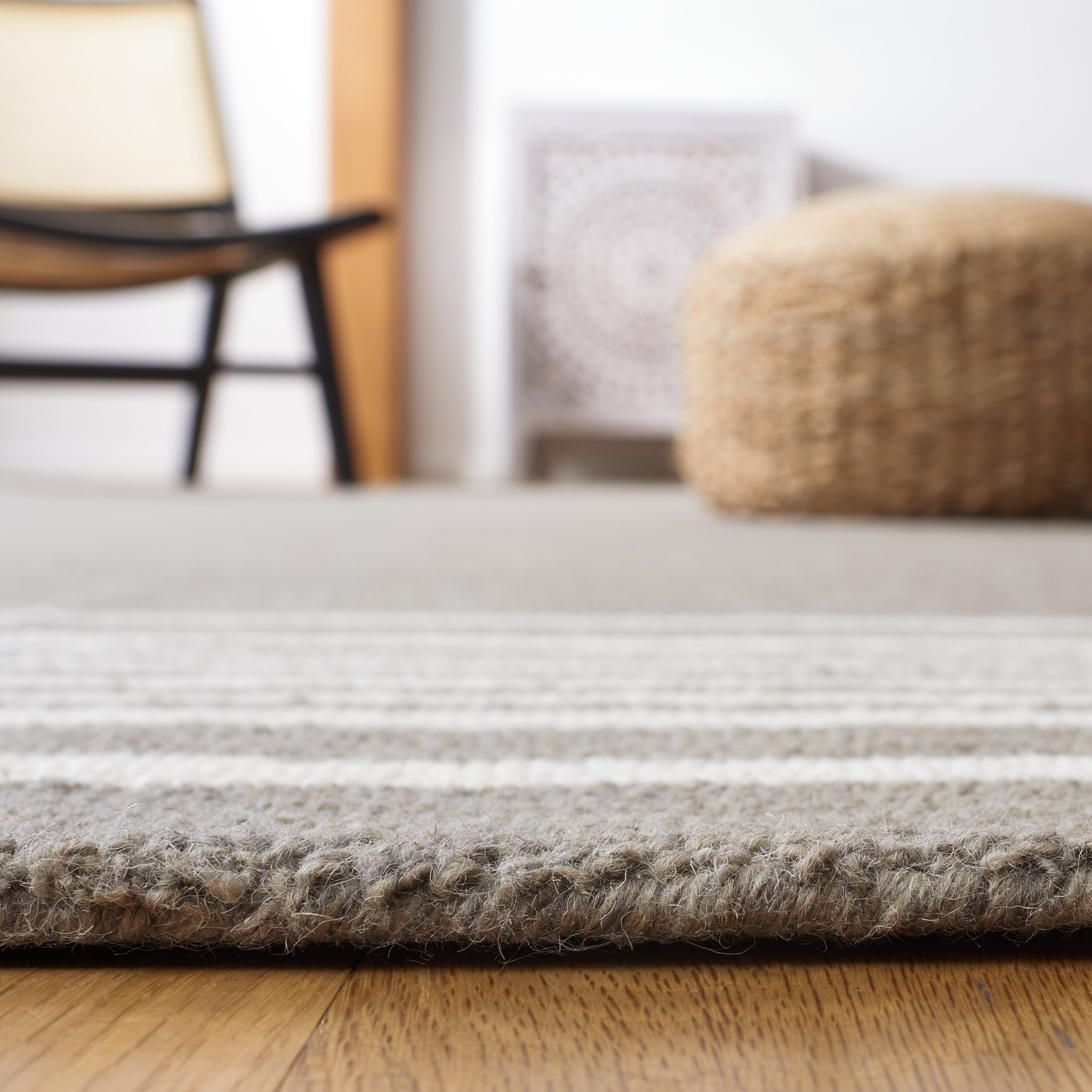 Safavieh Metro Gale Striped Runner Rug, Charcoal/Ivory, 2'3" x 8'