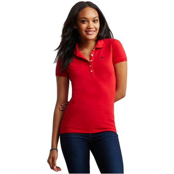 Polo Aeropostale A87 para mujer rojo grande Aeropostale Polo Walmart en linea