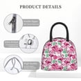 thumbnail image 4 of Haiem Flamingo Printed Lunch Bag Women, Lunch Box Lunch Bag for Women, Small Leakproof Cute Lunch Tote Large Capacity Reusable Insulated Cooler Lunch Container, 4 of 6
