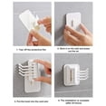 thumbnail image 4 of Gancho Plegable Creativo, Gancho Adhesivo De Pared Giratorio Multifuncional, Gancho Adhesivo Sin Perforaciones, Gancho Fuerte Para El Hogar Para Baño Y Cocina Speravity HA040783-01, 4 of 6