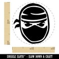 thumbnail image 2 of Sneaky Ninja Face Self-Inking Rubber Stamp Ink Stamper - Brown Ink - Mini 1/2 Inch, 2 of 7