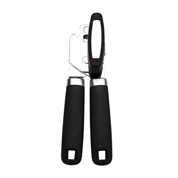 Abrelatas manual, abrelatas con imán, abrelatas de mano con hoja afilada, borde liso, abrelatas de mano con perilla de gran ahorro de esfuerzo, abrelatas con abridor de botellas multifuncion