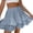 Sky Blue, variant on JYnXIANTI Women's Mini Skirts High Waisted Tiered Cotton Linen Skirts Flowy Soft Summer Skirts Casual Beach Travel Clothes