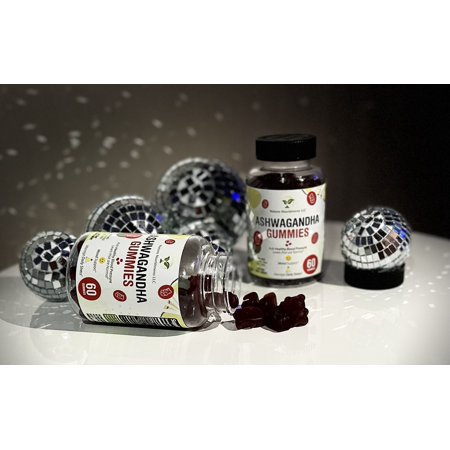 Great Tasting Natures Nourishments Ashwagandha Gummies 60 Count Non GMO, Gluten Free and Soy Free