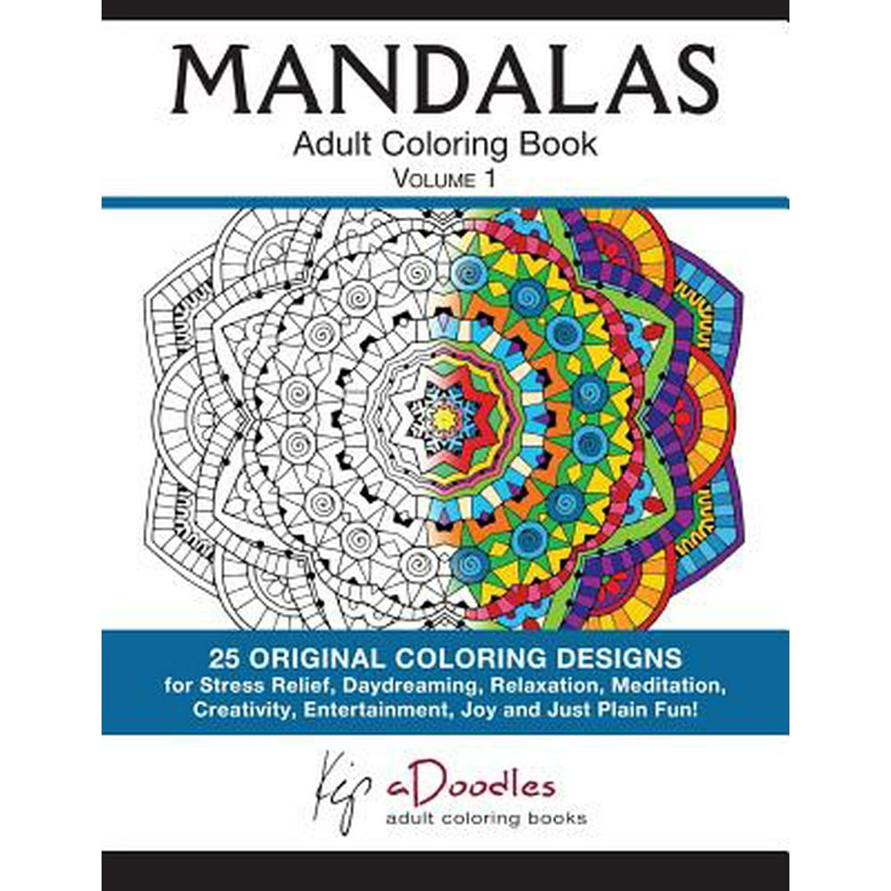 Mandalas, Volume 1 Adult Coloring Book