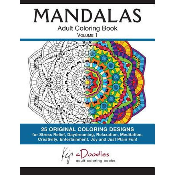Download Mandalas Volume 1 Adult Coloring Book Walmart Com Walmart Com
