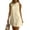 Beige, variant on Women's Summer Sleeveless Mini Linen Dress,Back Button Closure Loose A-Line Swing Short Casual Summer Tunic Dress