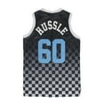 thumbnail image 3 of Nipsey Hussle Men's Headgear Classics Crenshaw 60 Checkered Basketball Jersey (XXX-Large, Black), 3 of 3