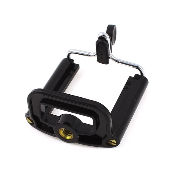 Black Retractable Universal Bracket Adapter Tripod Mount Holder for Smart Phone