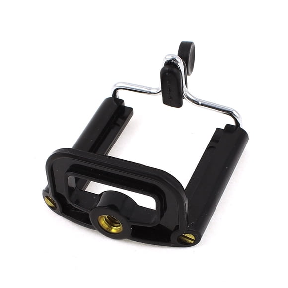 Black Retractable Universal Bracket Adapter Tripod Mount Holder for Smart Phone