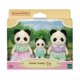 thumbnail image 1 of Figuras de chicas de anime de Sylvanian Families, juego de muebles Calico critters, familia de conejos, elefantes, pandas, trío de correas, 1 of 5