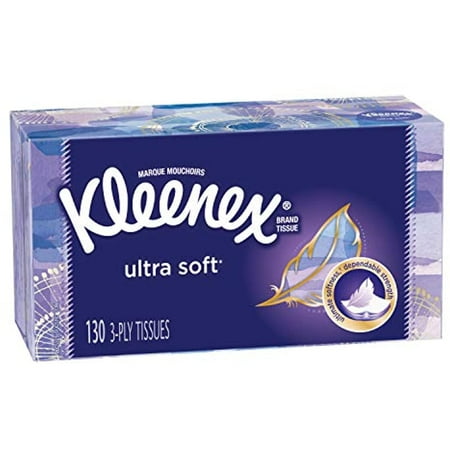 Kleenex Ultra Soft Facial Tissues, 130 Count (Pack of 8)