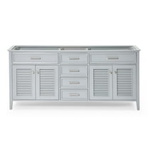 Ariel D073d-Bc Kensington 72" Double Free Standing Vanity Cabinet Only - Grey