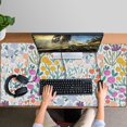 thumbnail image 4 of Long Mouse Pads for Desk,Pioneer Flower Floral Print Pattern Desk Mats on Top Of Desks, Desk Mouse Pad Extra Large with 3mm Non-Slip Base and Stitched Edge for Gaming,Office,Work,Home 47.3"x23.6", 4 of 6
