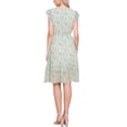 thumbnail image 3 of VESTIDO DE MUJER INSPIRE CHIC CON FLORES Y MANGAS DE VUELO EN ESCOTE EN V, CINTURA FRUNCIDA, VESTIDOS CASUALES VERDE CLARO XL, 3 of 6