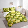 thumbnail image 3 of Castle Fairy Preppy Green Frog Bedding Comforter Set,Kawaii Wildlife Queen Bedding Sets, 3 of 8