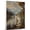 Afghan Hound, variant on Pug Cute Dog Fishing Stretched Canvas Size 8x12 – Retro Pug Dog Batter in Action With Fishing for Themed Living Room