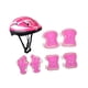 thumbnail image 2 of Juego de 7 cascos de bicicleta para niños, cascos de patinaje sobre ruedas y cascos de monopatín. Rosa, 2 of 9