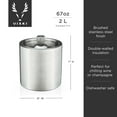thumbnail image 4 of Viski Harrison Stainless Steel Ice Bucket for Home Bars & Drinks, Set of 1, 4 of 7