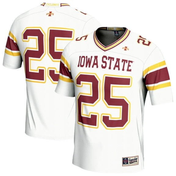 Unisex GameDay Greats White Iowa State Cyclones Lightweight Collegiate Football Fashion Jersey