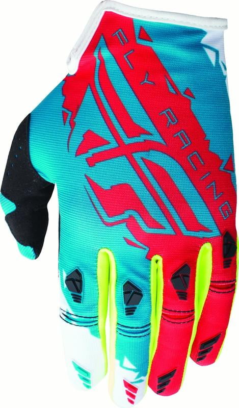 Fly Racing Unisex-Adult Kinetic Gloves Teal/Black Size 8 369-41808 