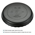 thumbnail image 3 of Unique Bargains 7' Plastic Wave Round Plant Pot Saucer Flower Drip Tray, Black 6 Pack, 3 of 5