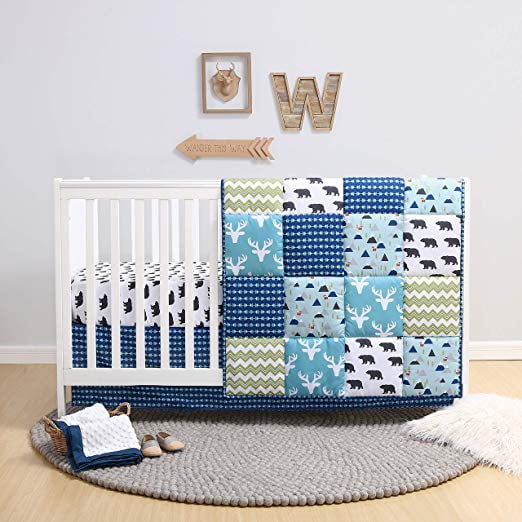 walmart crib bedding set boy