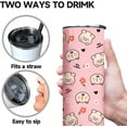 thumbnail image 2 of pig Tumbler With Lid and Straw pink Pig Stainless Steel Insulated Travel Tumblers,Cute Pig Gifts for Pig Lovers,Pig stuff,Decor, 2 of 6