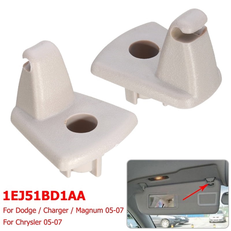 2Pcs Sun Visor Clips Hook Holder For Chrysler Dodge Charger 06-07 Magnum 05-07 2Pcs Sun Visor Clips Hook Holder For Chrysler Dodge Charger 06-07 Magnum 05-07