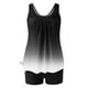 thumbnail image 5 of Trajes de baño tankini para mujer Trajes de baño de dos piezas con espalda de tiras y estampado conservador para mujer Traje de baño de dos piezas para mujer, 5 of 5