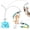 Blue, variant on Black Interactive Cat Toy for Indoor Cats, Automatic Flying Bird Feather Toy, USB Rechargeable Electric Cat Wand with Strong Suction Base, Motion Activated Self-Play Enrichment Toy for Bored Cats