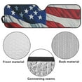 thumbnail image 6 of Jeiento American Flag Windshield Sun Shade for Jeep Wrangler JK JKU JL JLU1997-2024,Window Sun Visor for UV Rays & Heat Protection Easy to Install Heat Reflector-Keep Your Vehicle Cool, 6 of 6