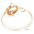 thumbnail image 4 of BG247 Stainless Steel Floating Locket Bangle Bracelet Rose Gold (Size 8), 4 of 7