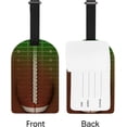 thumbnail image 5 of Luggage Tags for Travel Women Men Kids Football Laces Set of 2 Luggage Baggage Tag Suitcases Labels Leather Decoration, 5 of 6