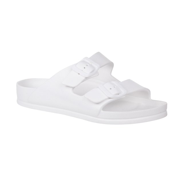 Regatta - Sandalias Brooklyn Slip-on Diseño Tiras Dobles para Mujer (Blanco)