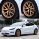 thumbnail image 4 of Mayde Tapas De Ruedas De 18 Pulgadas Para Llantas Tesla Modelo 3 2017-2023 (Juego De 4) (Oro Metálico), 4 of 9