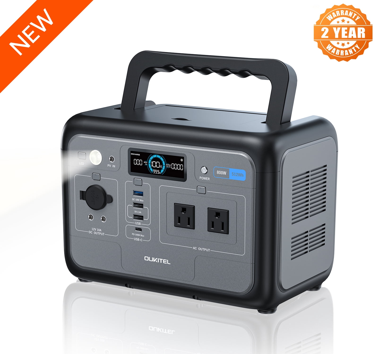 200W watt Portable Power Bank Station (60,000mAh), 192Wh UPS