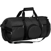 30" Large Expandable Travel Duffel Bag, Black