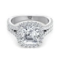 thumbnail image 2 of Capri - Radiant Cut Halo Diamond Engagement Ring, 2 of 3